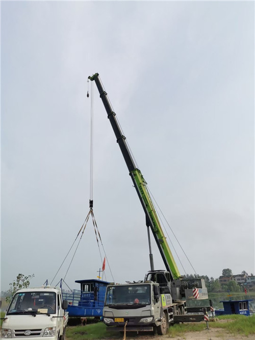 利辛县桥梁建设吊装案例